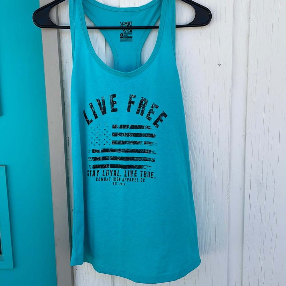 🇺🇸 Combat Iron Live Free Racerback Tank - Small